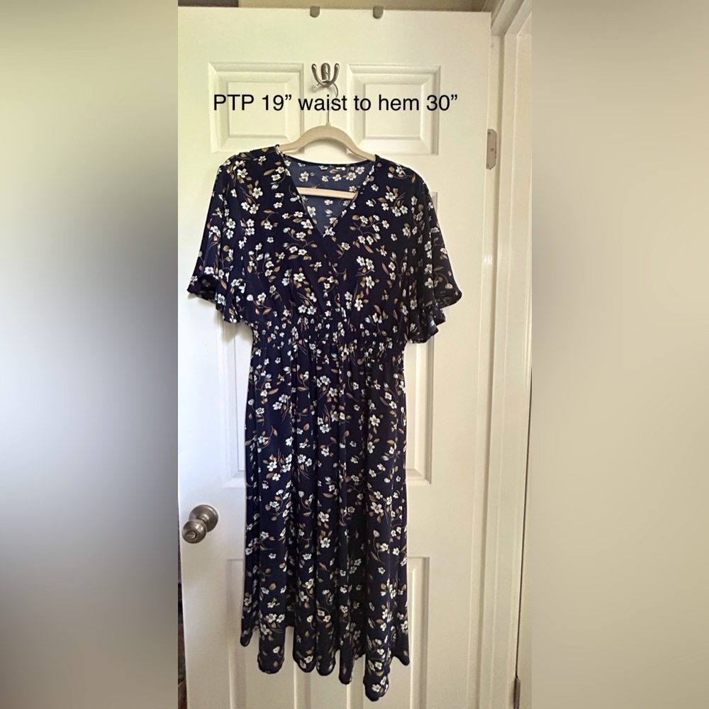 Navy Floral dress